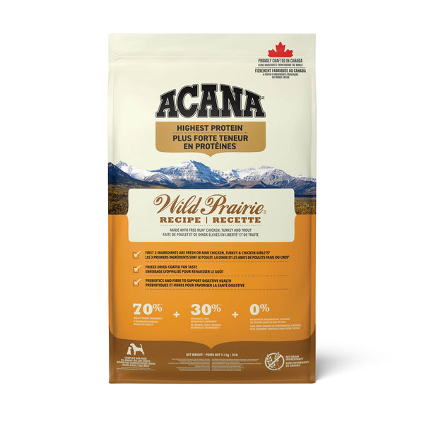 Nourriture pour chien Wild Prairie Protéines+
