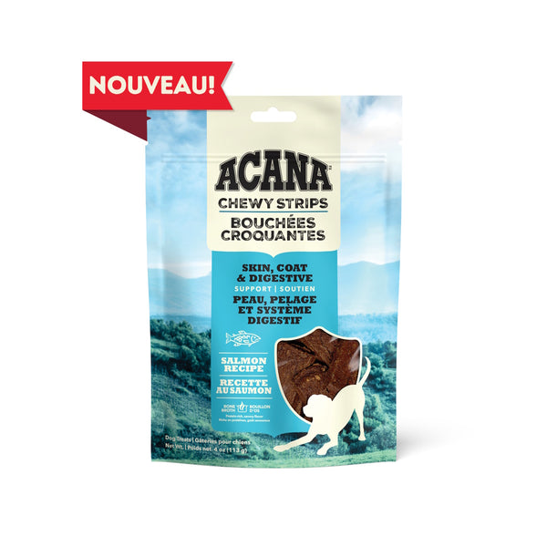 Gâteries pour chien Bouchées croquantes au saumon 113 g