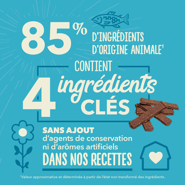 Gâteries pour chien Bouchées croquantes au saumon 113 g