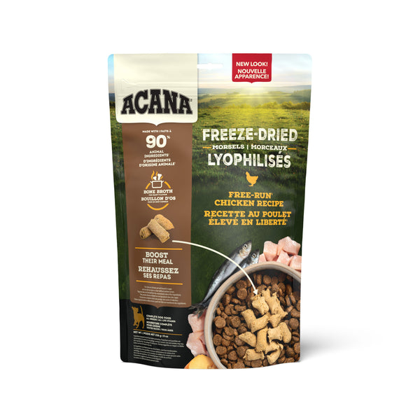 Nourriture pour chien lyophilisées au poulet - Morceaux 227 g