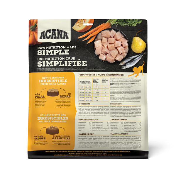 Nourriture pour chien lyophilisées au poulet - Galettes 397 g