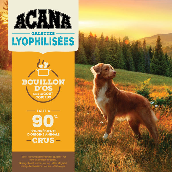 Nourriture pour chien lyophilisées au poulet - Galettes 397 g