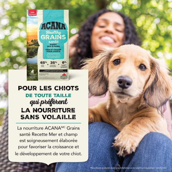 Nourriture pour chiot Grains santé  mer et champ 1,8 kg