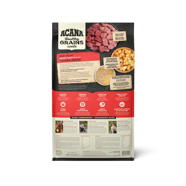 Nourriture pour chien Grains santé viande rouge