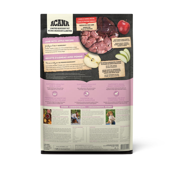 Nourriture pour chien Simple agneau avec pomme