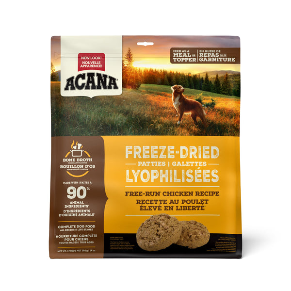 Nourriture pour chien lyophilisées au poulet - Galettes 397 g