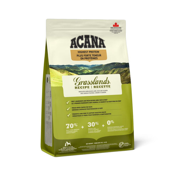 Nourriture pour chien Grasslands Protéines+