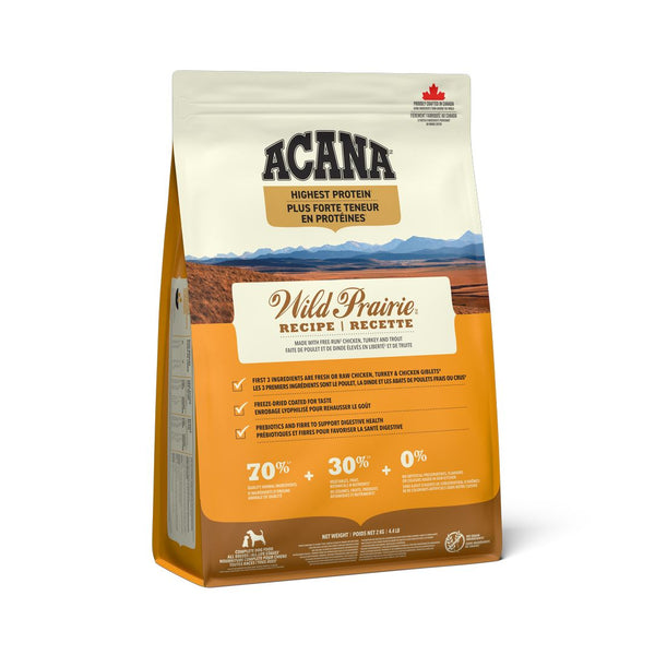 Nourriture pour chien Wild Prairie Protéines+