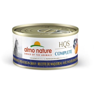 Nourriture humide pour chat HQS Complete - maquereau et patate douce en sauce 70 g - Animatout
