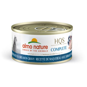 Nourriture humide pour chat HQS Complete - maquereau et daurade en sauce 70 g - Animatout