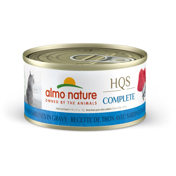 Nourriture humide pour chat HQS Complete - thon et sardines en sauce 70 g - Animatout