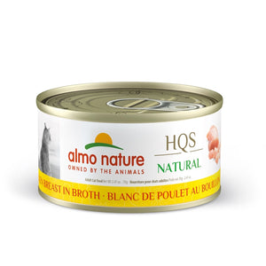 Nourriture humide pour chat HQS Natural - blanc de poulet au bouillon - Animatout