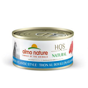 Nourriture humide pour chat HQS Natural - thon de atlantique au bouillon - Animatout