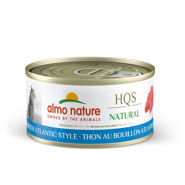 Nourriture humide pour chat HQS Natural - thon de atlantique au bouillon - Animatout