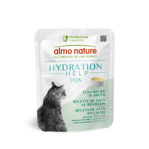 Nourriture humide pour chat HQS Hydration Help - recette de thon au bouillon 50g - Animatout