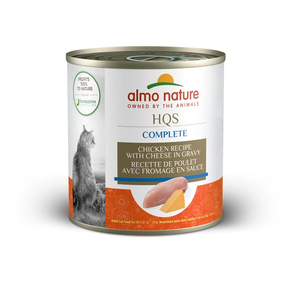 Nourriture humide pour chat HQS Complete - poulet et fromage en sauce - Animatout