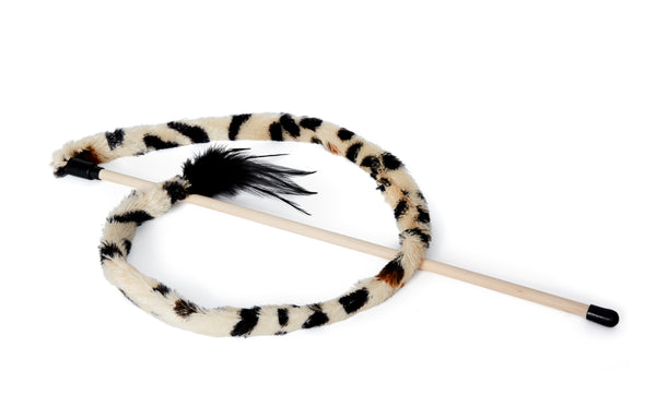 Jouet pour chat - Agace-chat serpentin, motif léopard