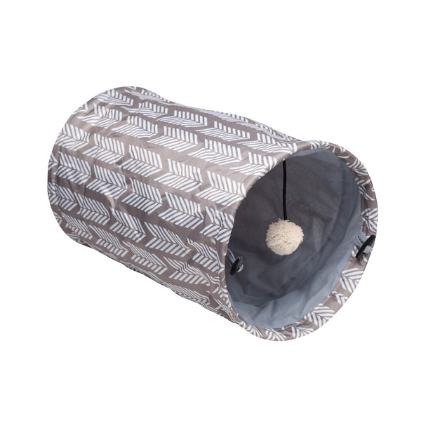 Jouet pour chat - tunnel gris