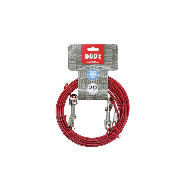 Câble d'attache pour chiens jusqu'à 25 lb