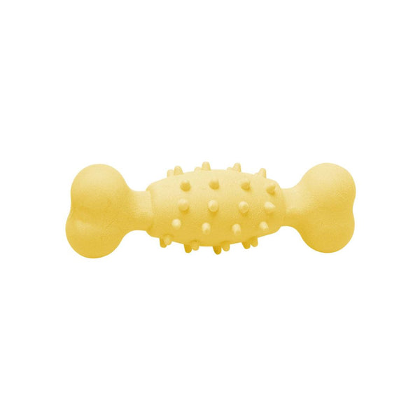Jouet en caoutchouc flottant pour chien - os de mousse, jaune