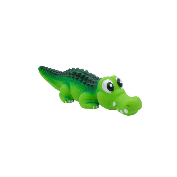 Jouet en latex avec "squeaker" pour chien - alligator vert