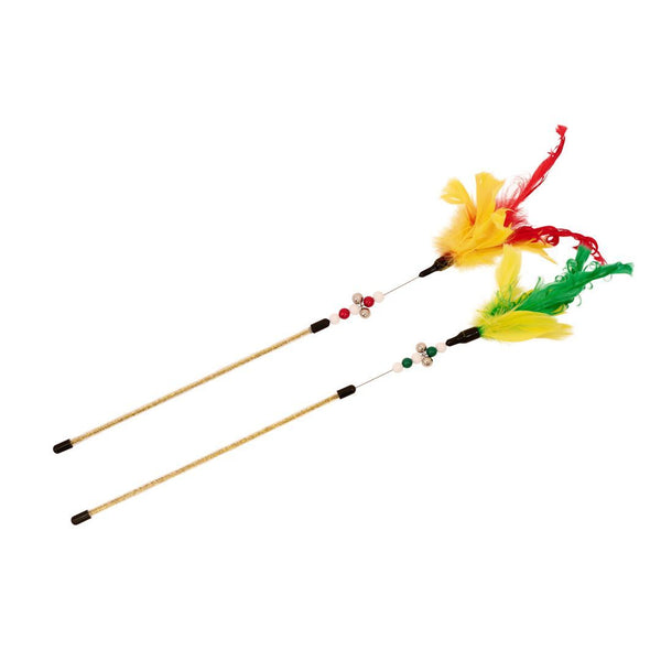 Jouets pour chat, plumeaux - perruche