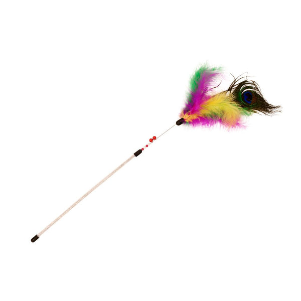 Jouets pour chat, plumeaux - multicolore