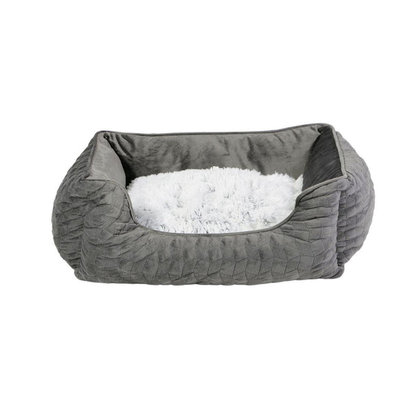 Lit à rebords élevés pour chien, Cosmos - gris