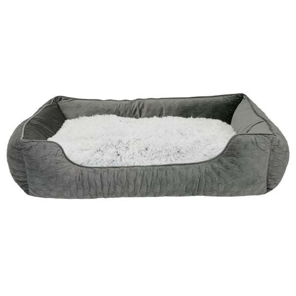 Lit à rebords élevés pour chien, Cosmos - gris
