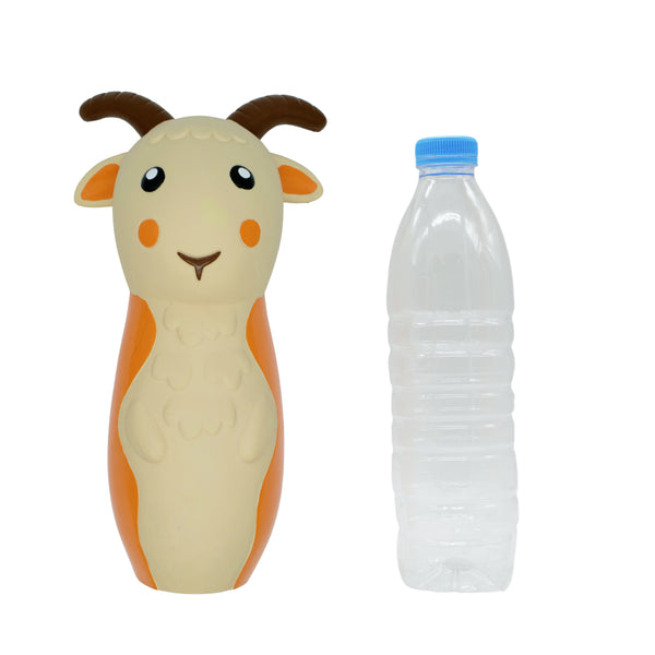 Jouet en latex pour chien avec bouteille d'eau recyclée - antilope