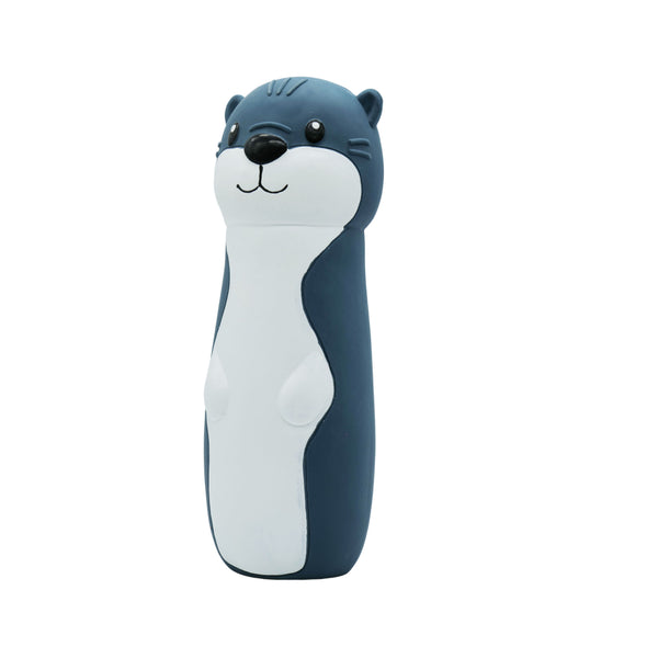 Jouet en latex pour chien avec bouteille d'eau recyclée - loutre