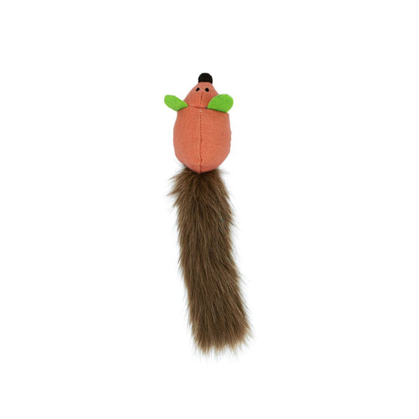 Jouet pour chat, avec tube d'herbe à chat - souris à queue soyeuse