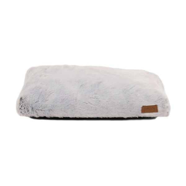 Lit plat pour chien Quartz, idéal pour les cages - gris