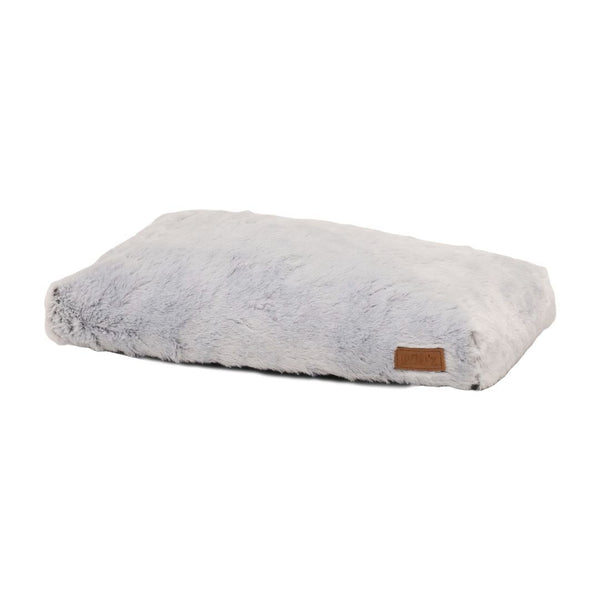 Lit plat pour chien Quartz, idéal pour les cages - gris
