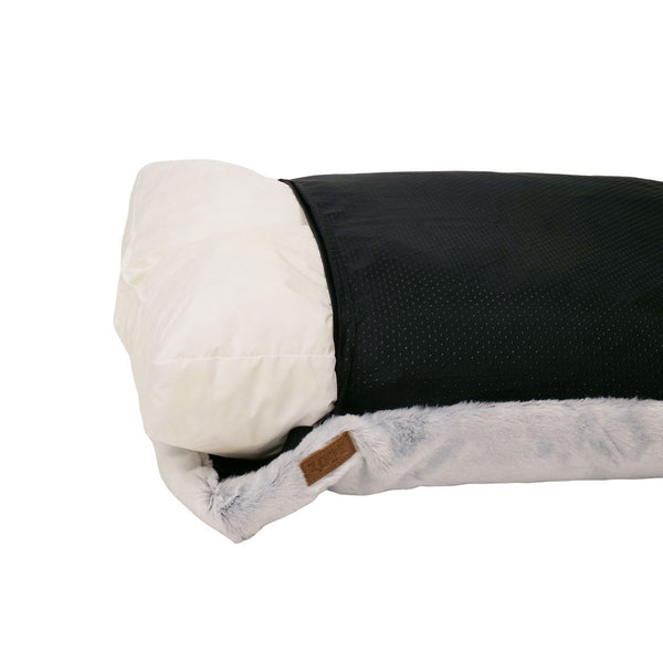 Lit plat pour chien Quartz, idéal pour les cages - gris