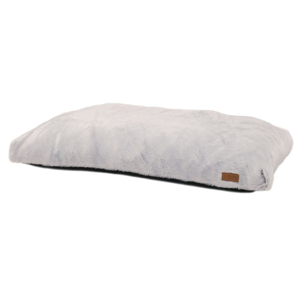 Lit plat pour chien Quartz, idéal pour les cages - gris