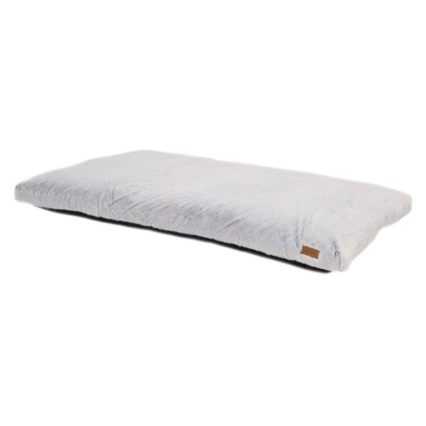 Lit plat pour chien Quartz, idéal pour les cages - gris