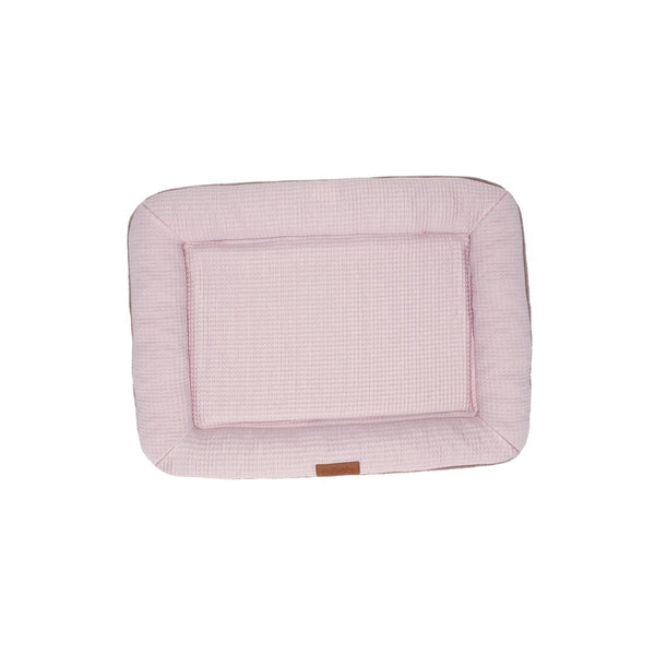 Lit pour chien réversible 4 saisons, fraîcheur & confort - rose mauve