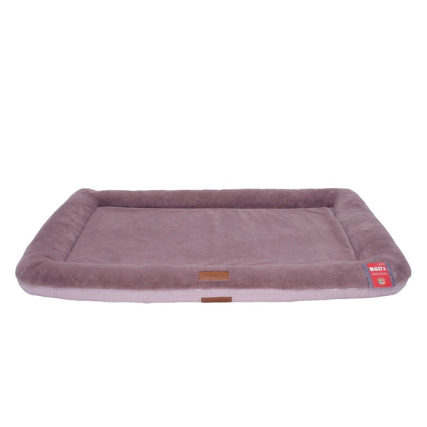 Lit pour chien réversible 4 saisons, fraîcheur & confort - rose mauve