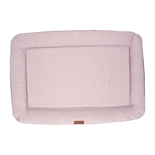 Lit pour chien réversible 4 saisons, fraîcheur & confort - rose mauve