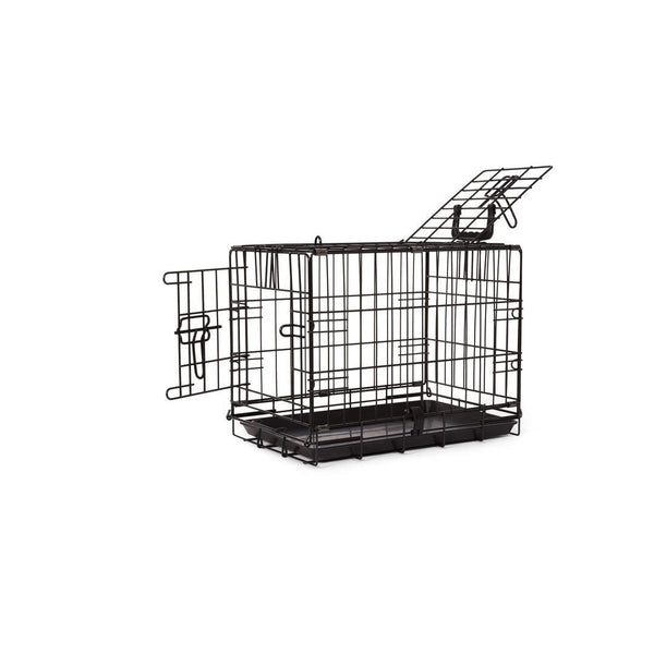 Cage deluxe, 2 portes avec séparateur et plateau de plastique