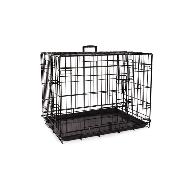 Cage deluxe, 2 portes avec séparateur et plateau de plastique