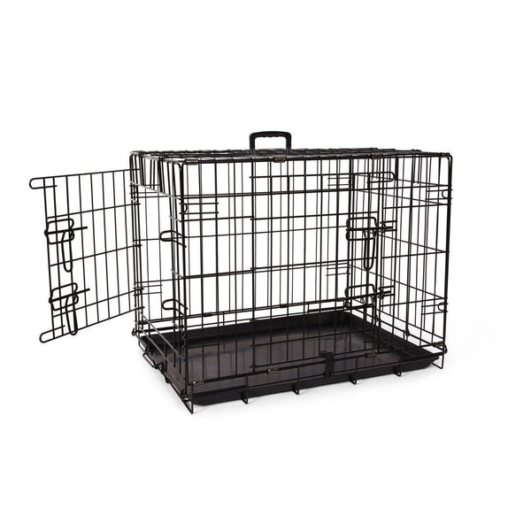 Cage deluxe, 2 portes avec séparateur et plateau de plastique