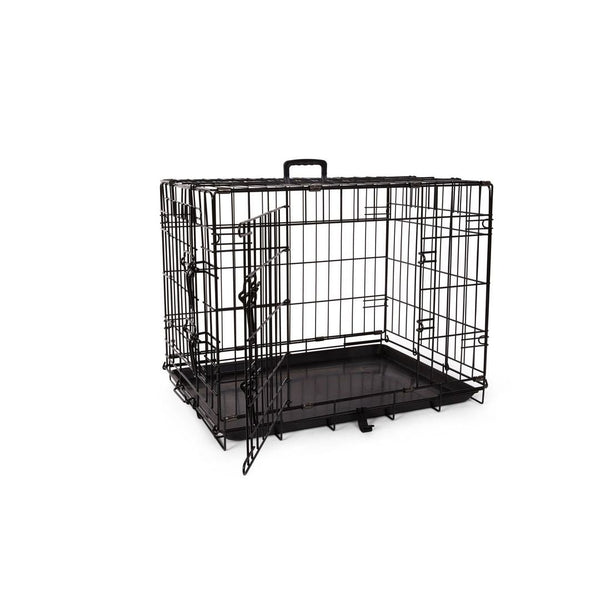 Cage deluxe, 2 portes avec séparateur et plateau de plastique