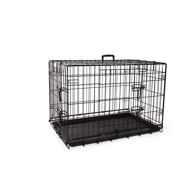 Cage deluxe, 2 portes avec séparateur et plateau de plastique