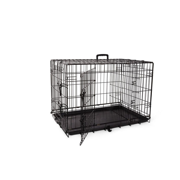 Cage deluxe, 2 portes avec séparateur et plateau de plastique