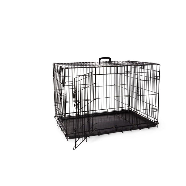 Cage deluxe, 2 portes avec séparateur et plateau de plastique