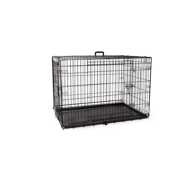 Cage deluxe, 2 portes avec séparateur et plateau de plastique