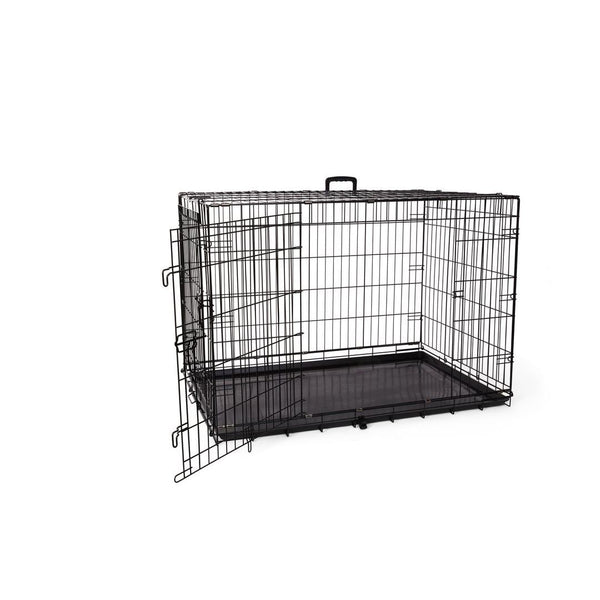 Cage deluxe, 2 portes avec séparateur et plateau de plastique