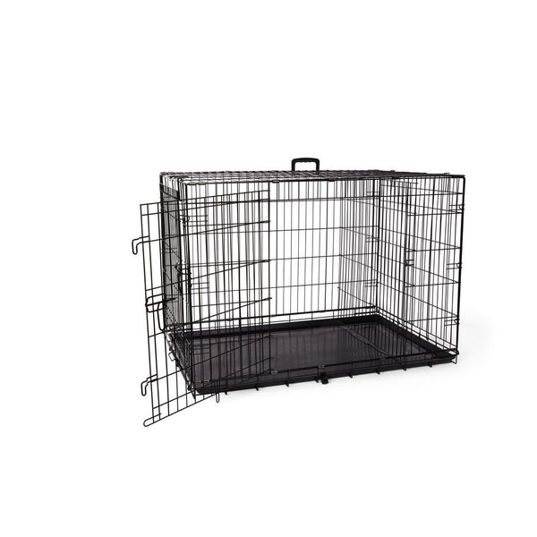 Cage deluxe, 2 portes avec séparateur et plateau de plastique